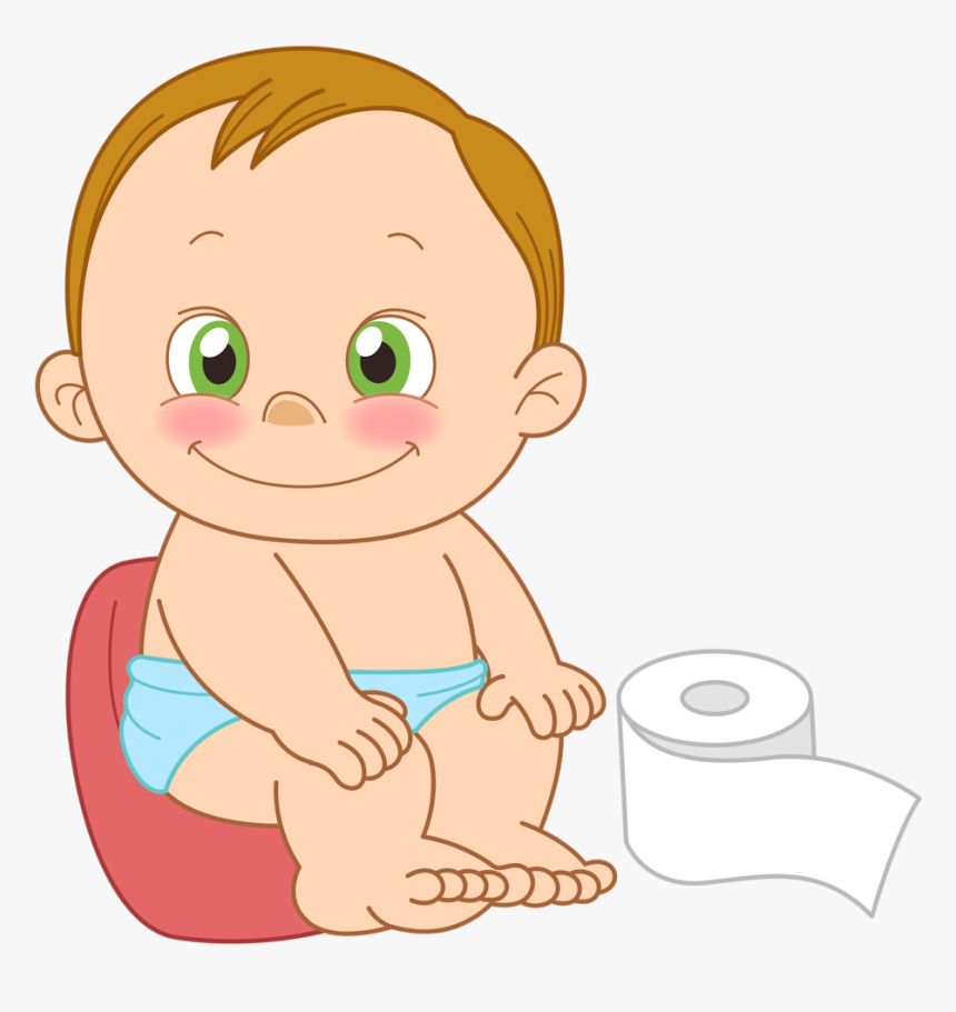 Transparent Twins Clipart - Baby On Potty Clipart, HD Png Download
