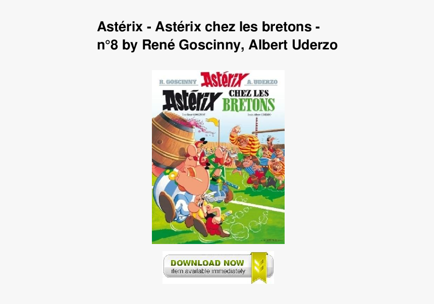 Asterix Chez Les Bretons Asterix, HD Png Download