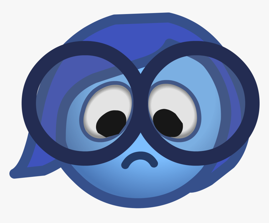 Club Penguin Inside Out Party Sadness Emote - Sadness, HD Png Download