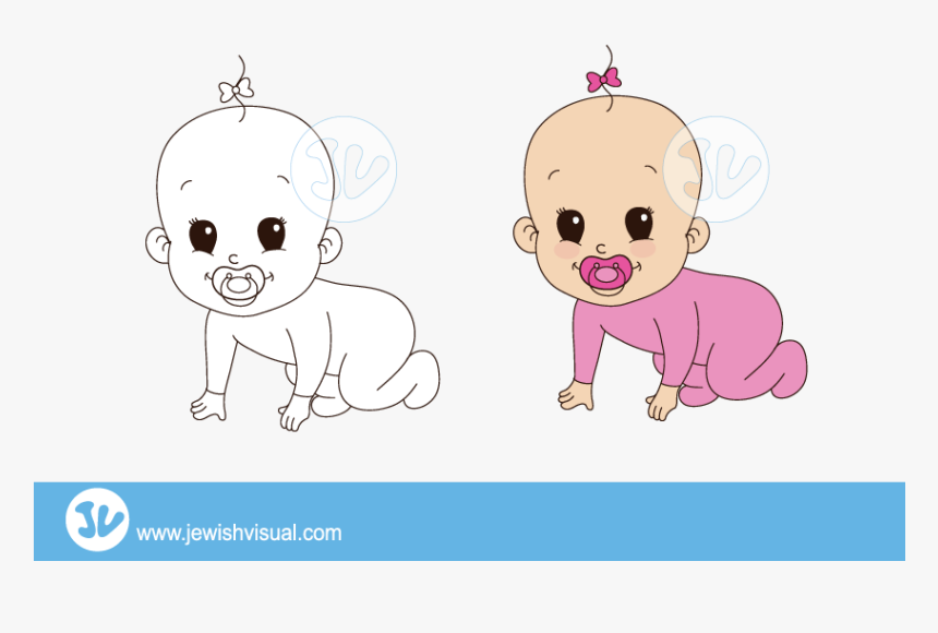 Transparent Baby Girl Clipart Png תינוק ציור Png Download Transparent Png Image Pngitem