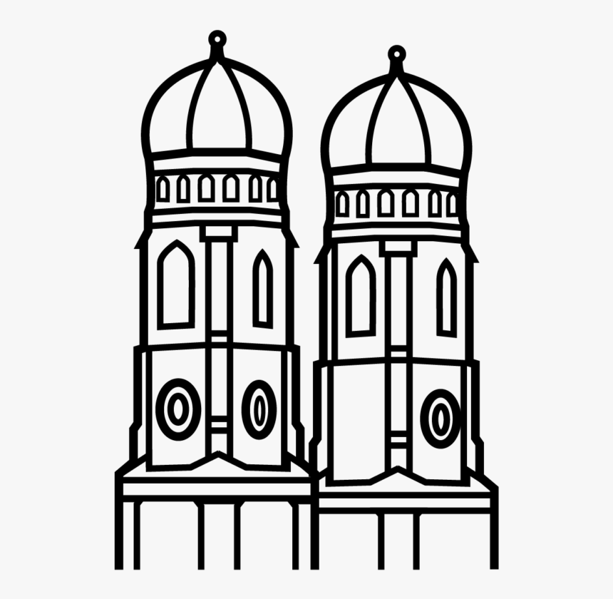 Munich Onion Towers - Munich Icon Png, Transparent Png