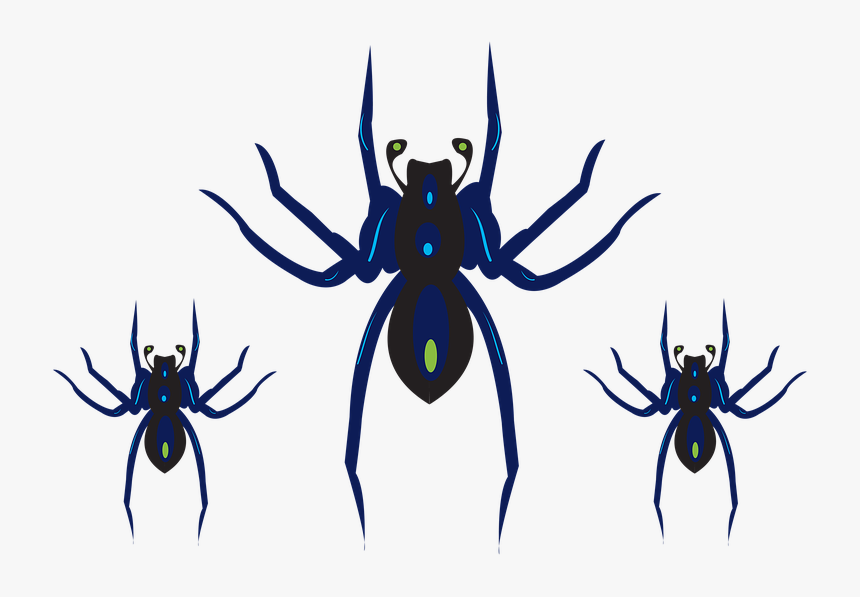 Clipart, Spider, Halloween, Scary, Horror, Black, HD Png Download