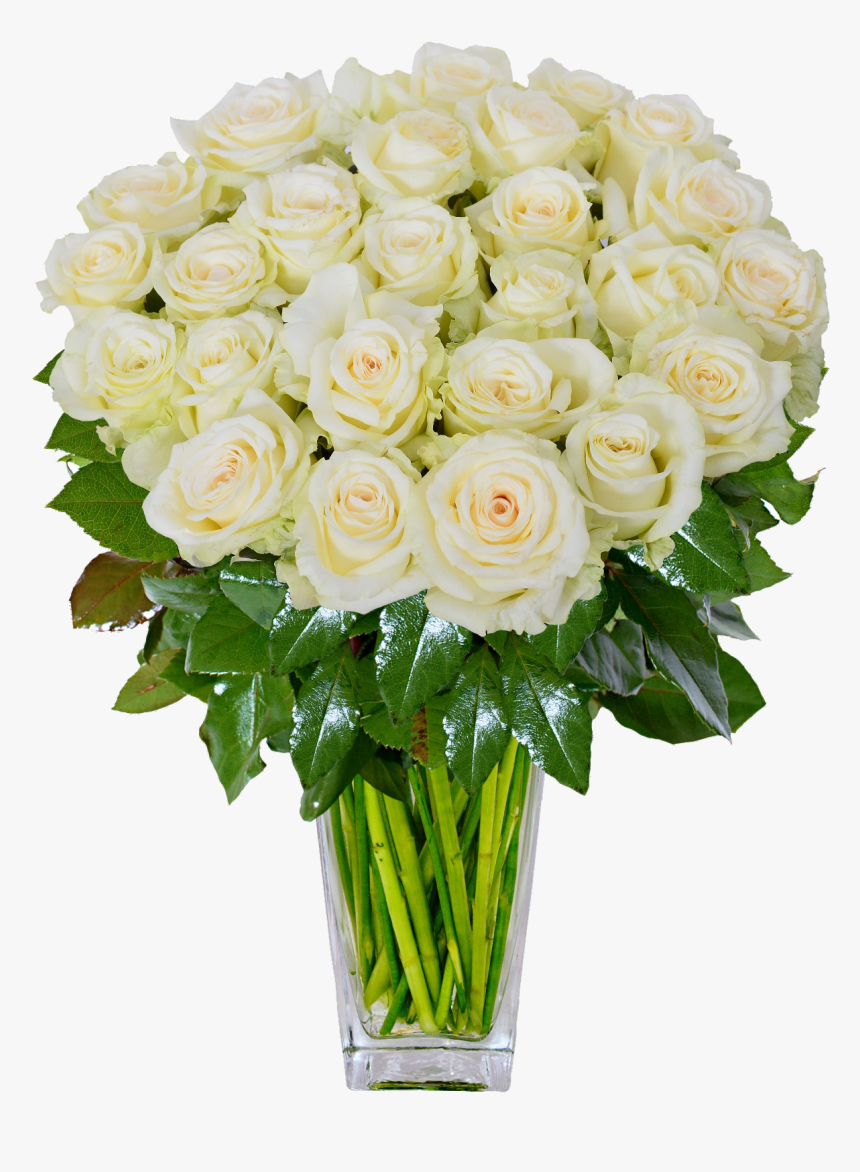 White Roses Png Background Image - Green Floral Arrangements, Transparent Png