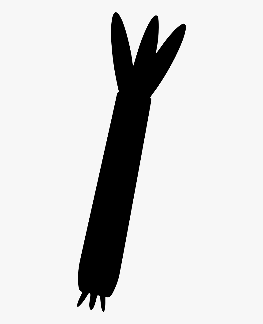 Hare Silhouette Black White Clip Art - Parallel, HD Png Download