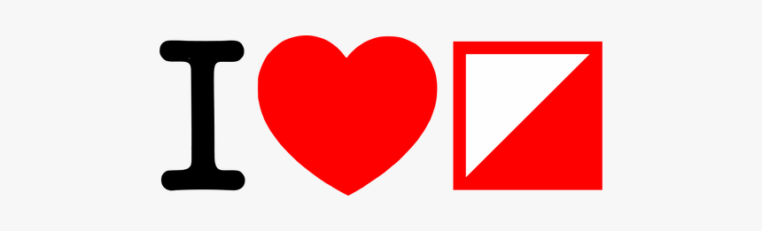 I Love Orienteering Vector Illustration - Clip Art I Love, HD Png Download