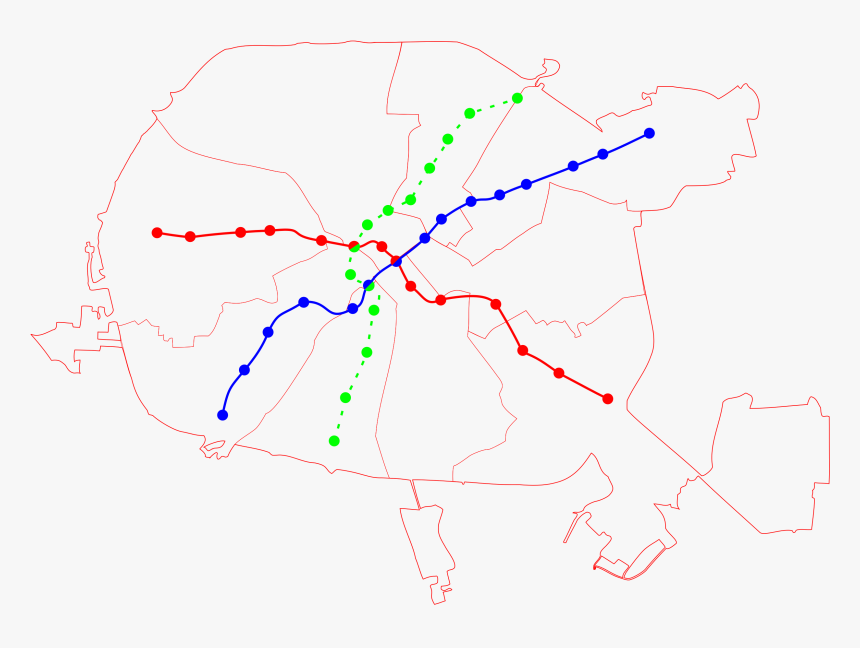 Minsk Metro Map, HD Png Download