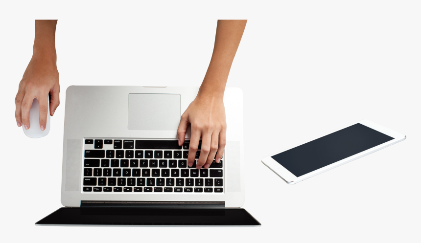 Laptop Free Commercial Use Png Image - Macbook Use Png, Transparent Png