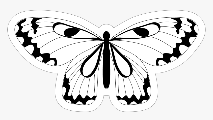 Swirly Butterfly Png Black And White - Pizzeria Bruno & Franco, Transparent Png