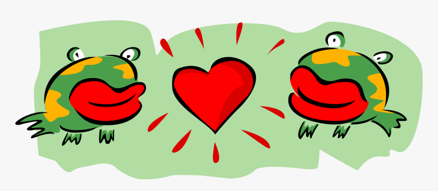 Vector Illustration Of Two Amphibian Frogs In Love - Me Tiraste Un Limon, HD Png Download