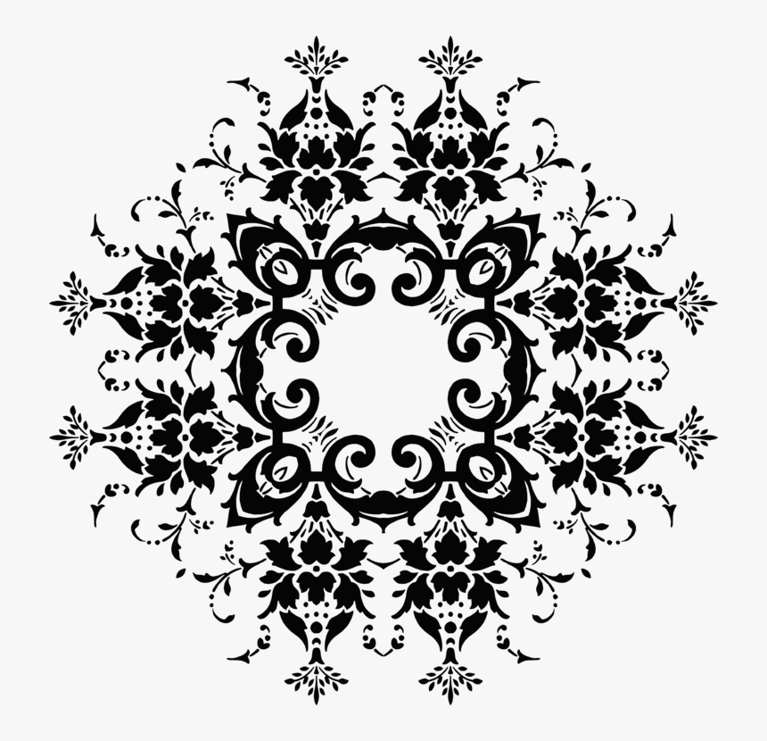 Black Flower Visual Arts Floral Design Silhouette - Floral Design Png Silhouette, Transparent Png