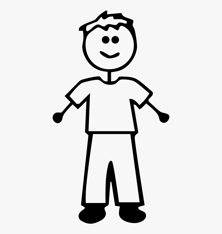 Stick Figure Decals Of Your Family - Stick Figure Family Dad, HD Png Download