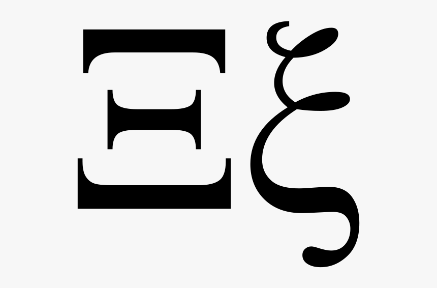 Xi The 14th Letter Of The Greek Alphabet - Xi Greek Letter Png, Transparent Png
