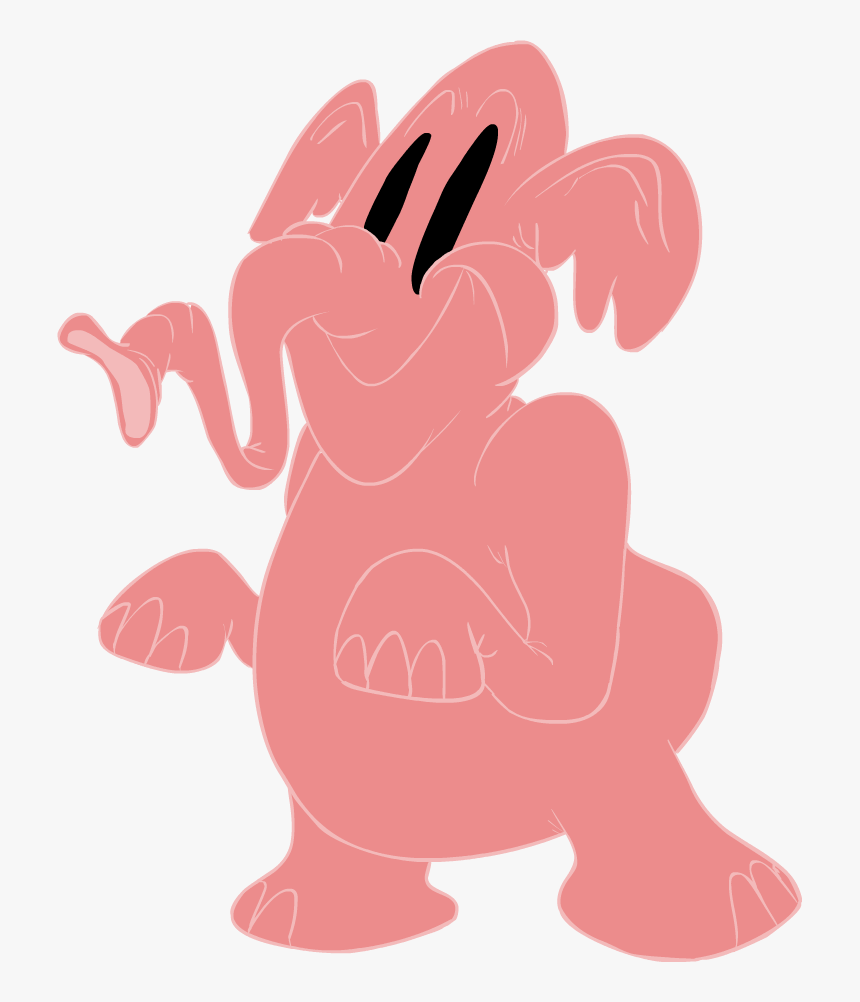Transparent Dumbo Png - Pink Elephant Dumbo Png, Png Download