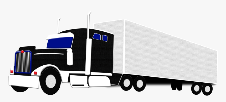 I Clipart Truck - Clipart Semi Truck Transparent Background, HD Png Download