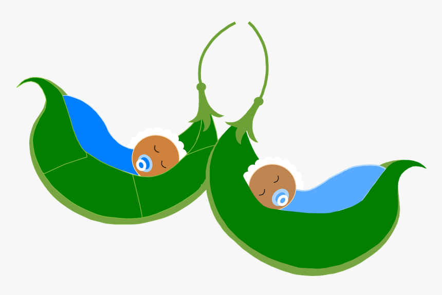 Babies Sleeping Cradle Free Picture - Two Peas In A Pod Baby, HD Png Download