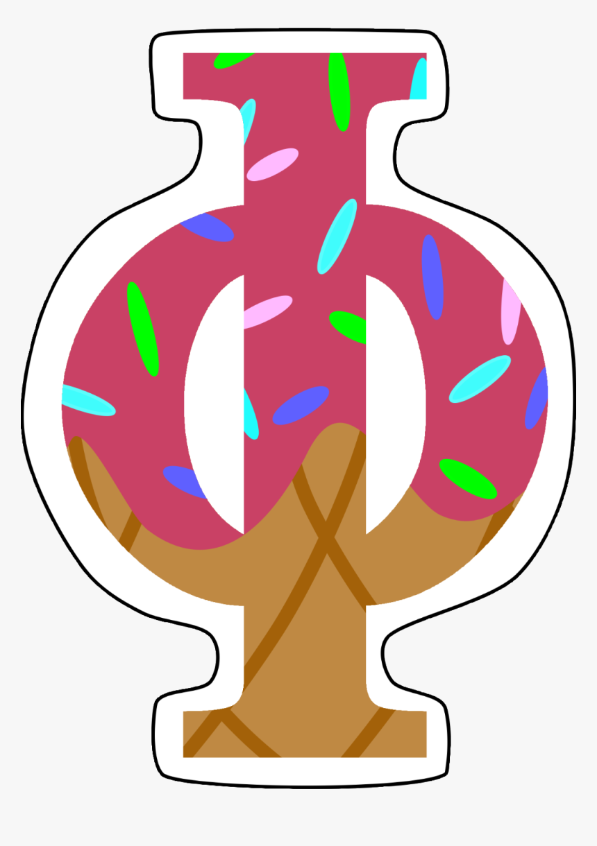 Ice Cream Greek Letters Sticker, HD Png Download