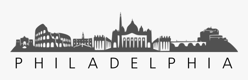 Rome Wall Decal Skyline Silhouette Mural - Rome Skyline Silhouette Png, Transparent Png