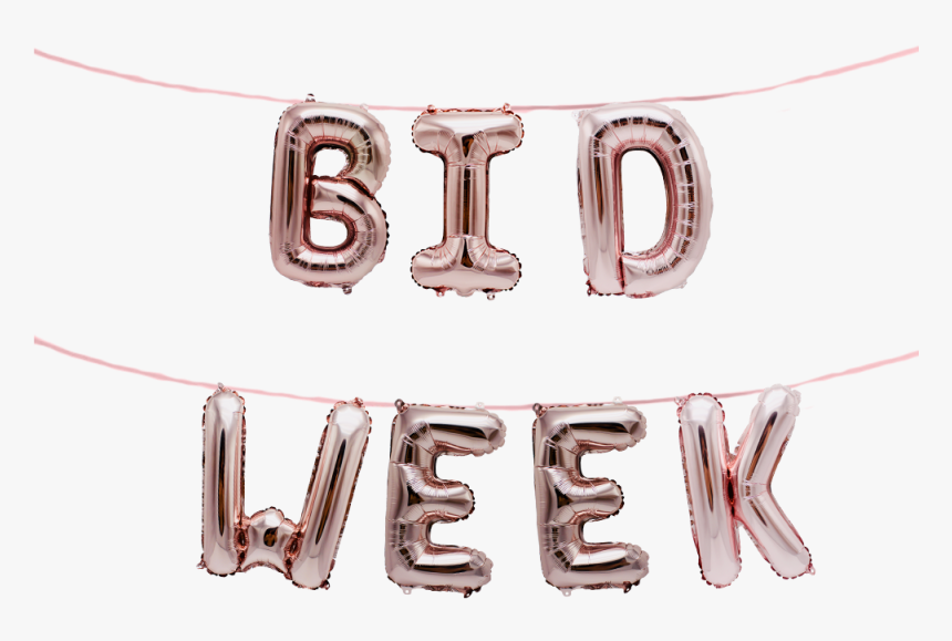 Bid Week Greek Alphabet Balloon Banner Set Fraternity - Illustration, HD Png Download