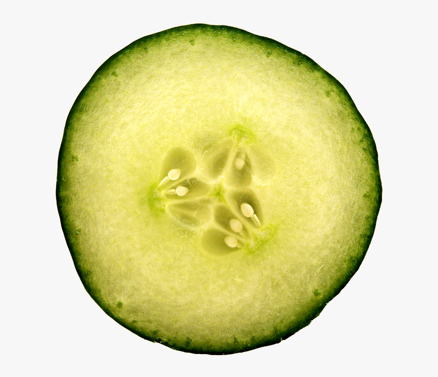 Cucumber, Slice, Hydrate, Skin, Eye, Treatment, Care - Cucumber Slice No Background, HD Png Download