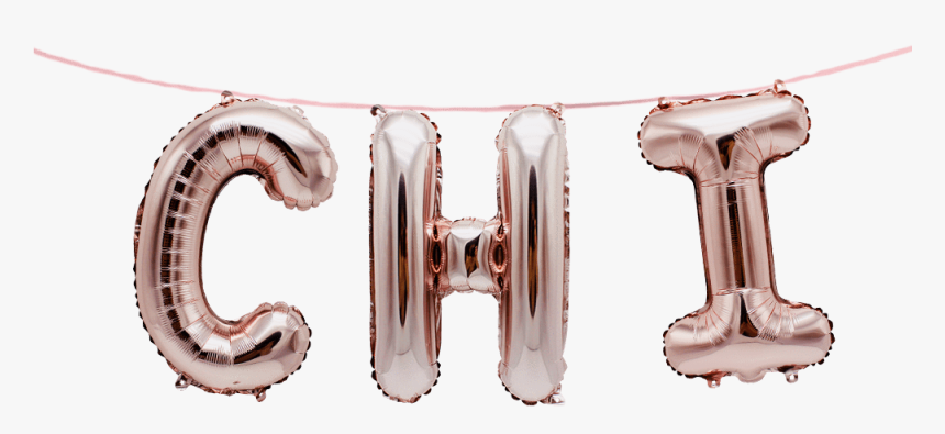 Chi Greek Alphabet Balloon Banner Set Fraternity Sorority - Table, HD Png Download