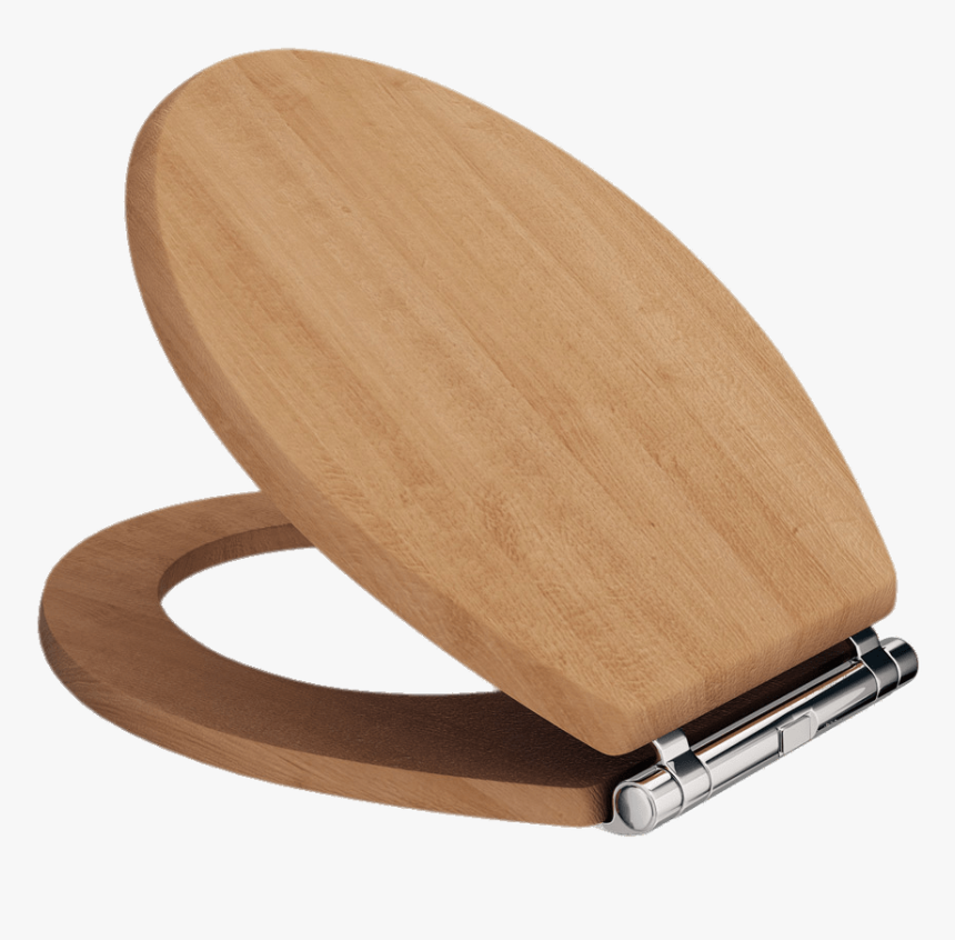 Wooden Toilet Seat - Toilet Seat On Transparent Background, HD Png Download