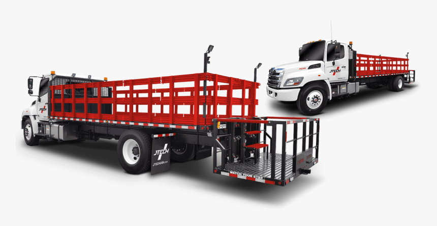 Roadway Construction Pattern Trucks For Cone And Barrel - Trailer Truck, HD Png Download