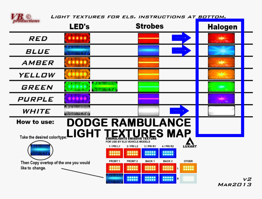 Gta V Lightbar Color Guide, HD Png Download , Transparent Png Image