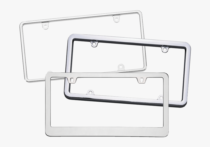 Blank Metal License Plate Frames - Window, HD Png Download