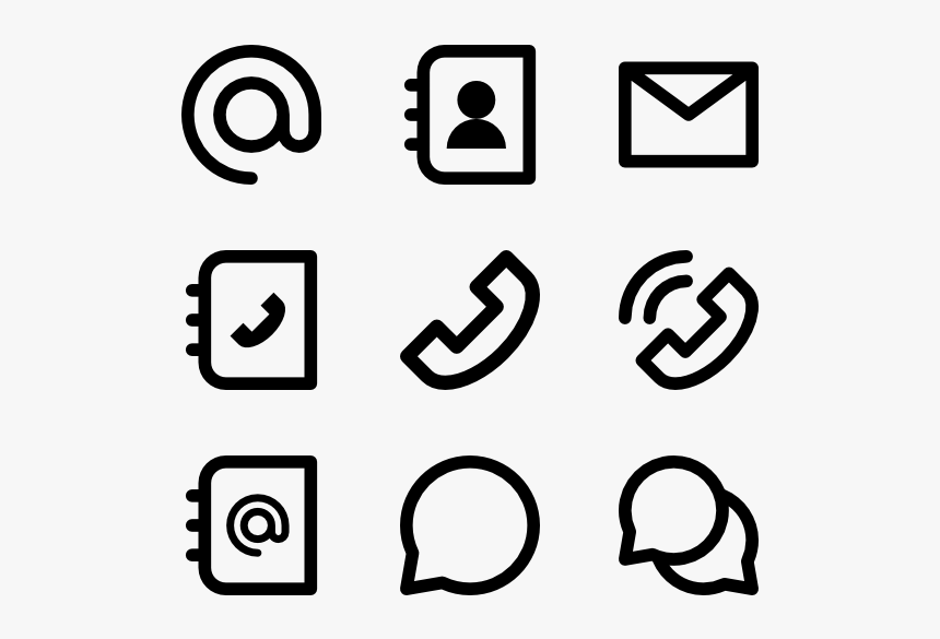 Contact & Communication - Iconos De Contacto Png, Transparent Png