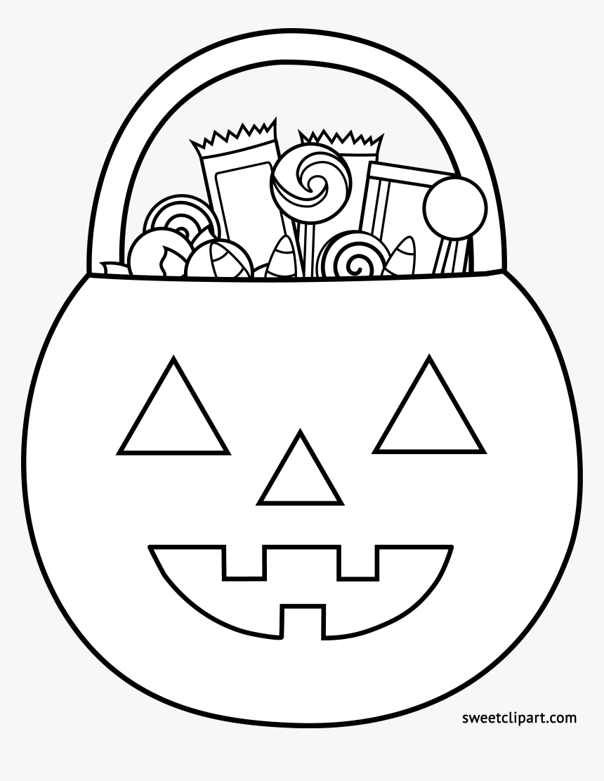 Transparent Pumpkin Drawing Png - Candy Clipart Black And White, Png Download