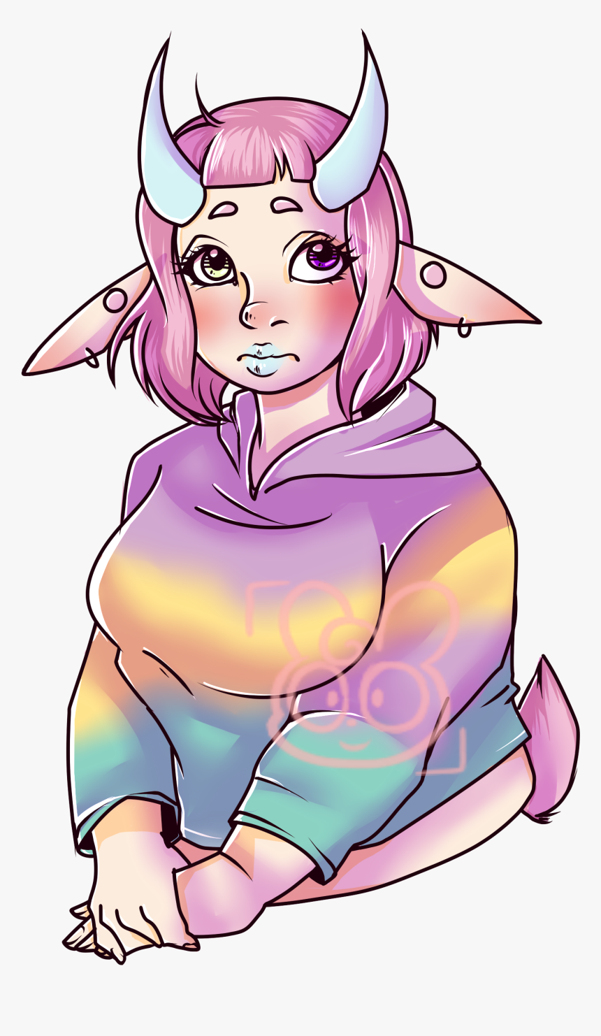 Pastel Demon - Cartoon, HD Png Download