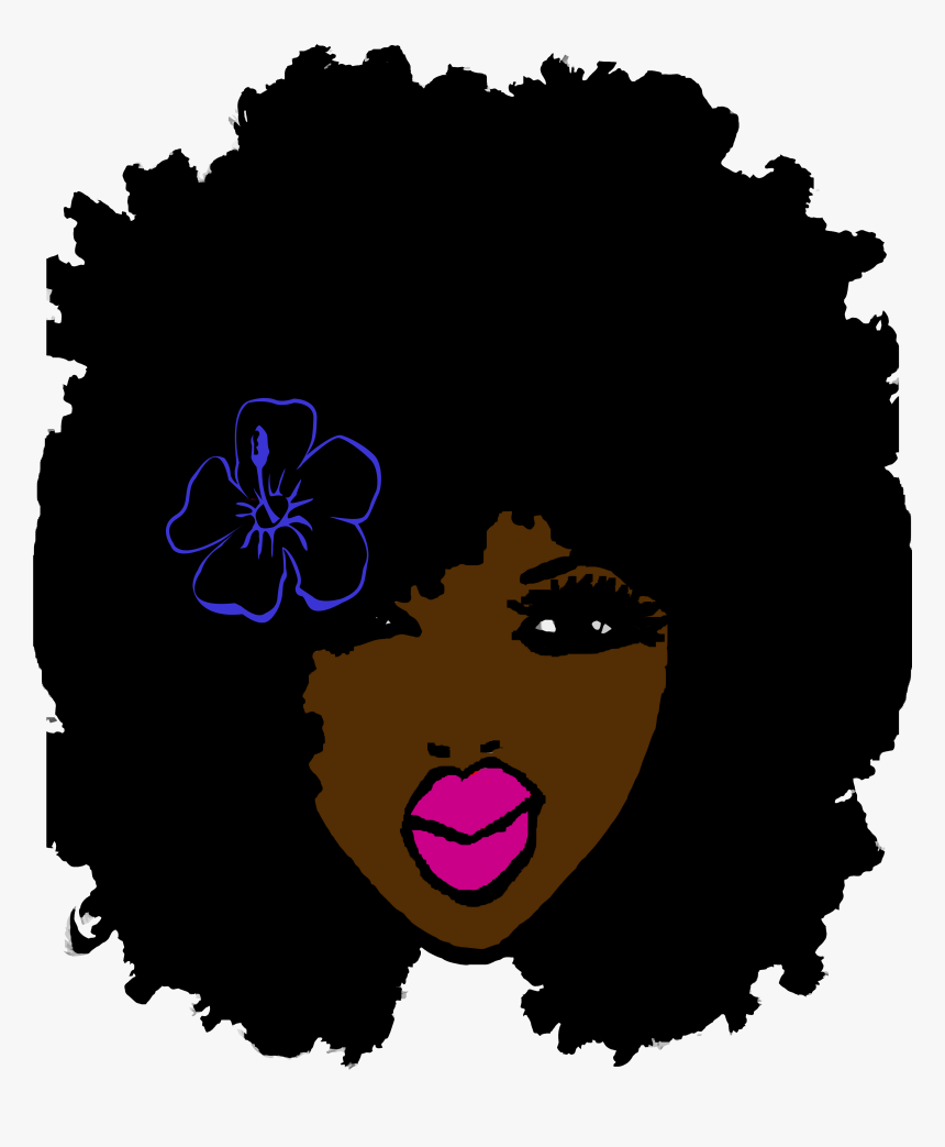 Collection Ellendaisy On Threadless Naturally Curly - Black Woman Face Silhouette, HD Png Download