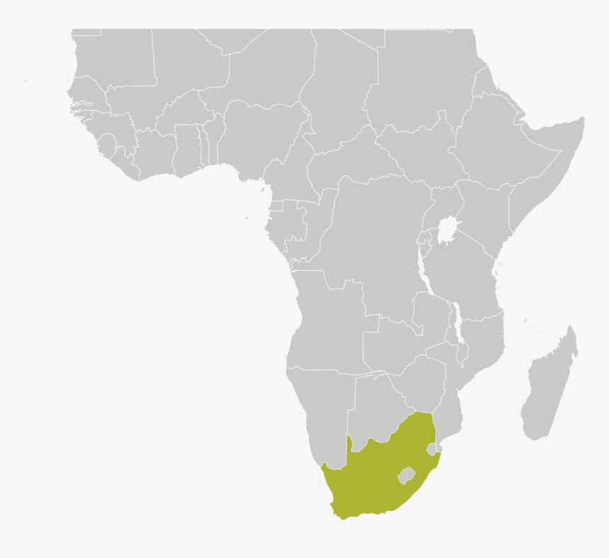 South Africa On African Continent , Png Download - Economia De Africa, Transparent Png