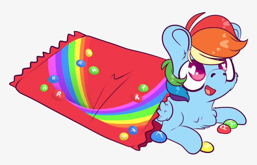 Transparent Skittles Png - Rainbow Dash, Png Download