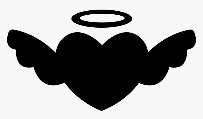 Winged Heart With An Halo - Icon, HD Png Download
