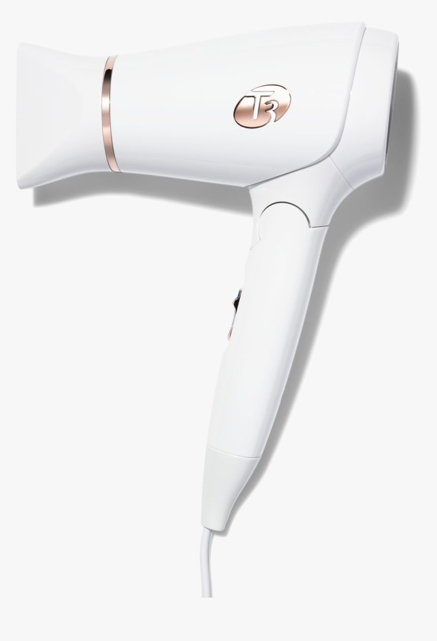 Featherweight Compact In White Primary Image 
title - T3 Travel Hair Dryer, HD Png Download