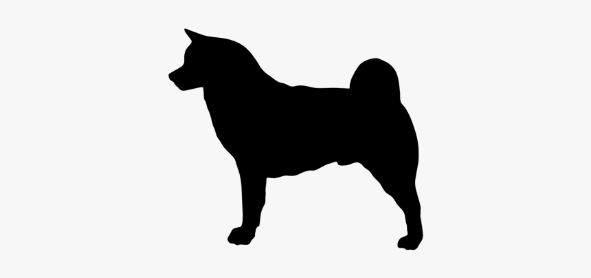 Akita Silhouette Png, Transparent Png
