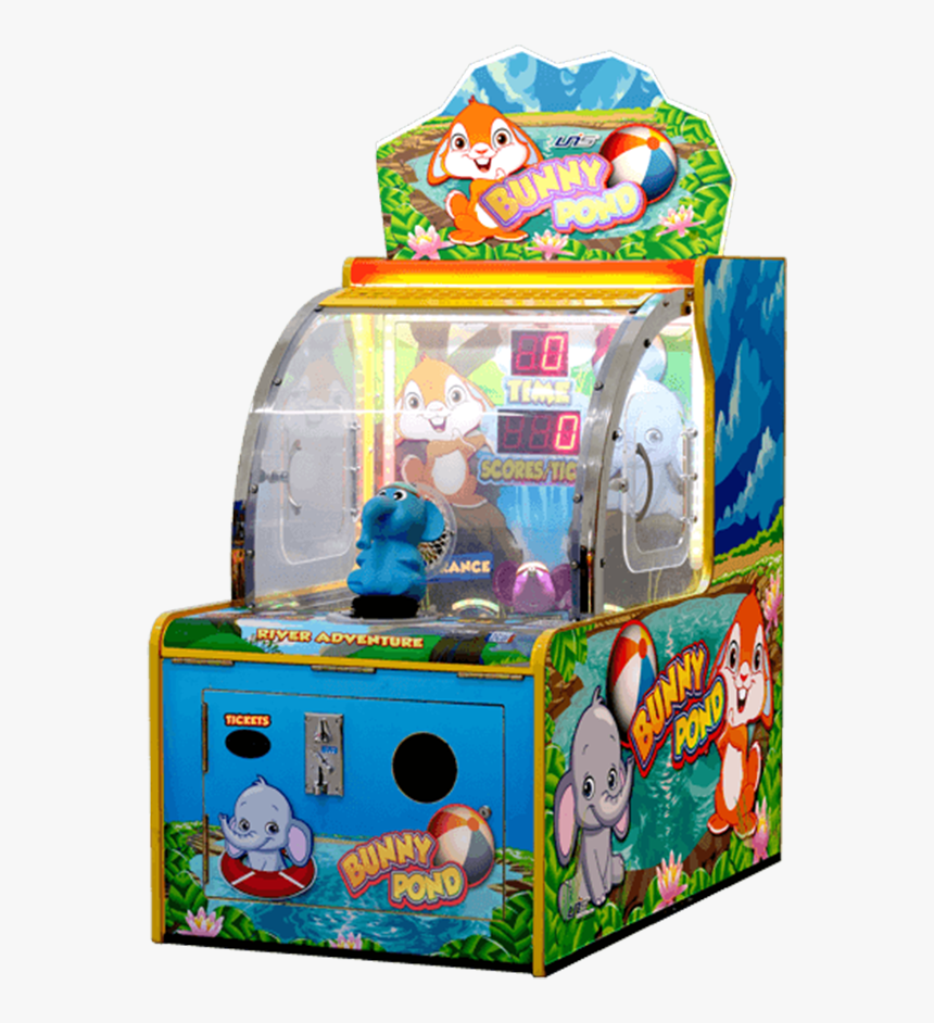 Bunny Pond New Cabinet Left - Bunny Pond Arcade Game, HD Png Download
