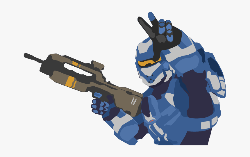 Halo Cartoon Spartan Png, Transparent Png
