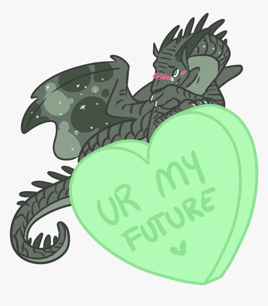 Wof Sideblog Made A Goofy Little Candy-heart Valentine - Cute Wings Of Fire Dragons, HD Png Download