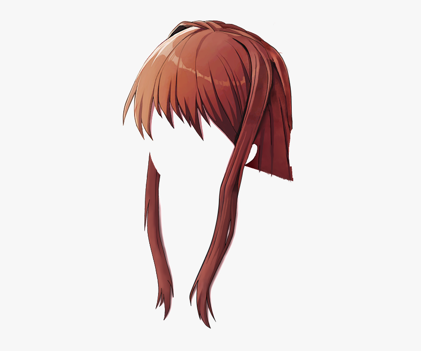 Hair Leaning Def Down Front - Cartoon, HD Png Download