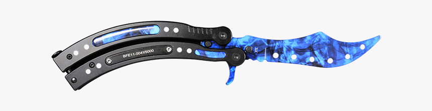 Butterfly Knife Sapphire Fadecase, HD Png Download