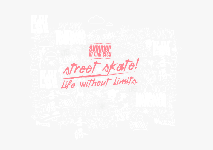 Background Pattern Graffiti Streetart White Text Graffiti - Graffiti Black And Wit, HD Png Download