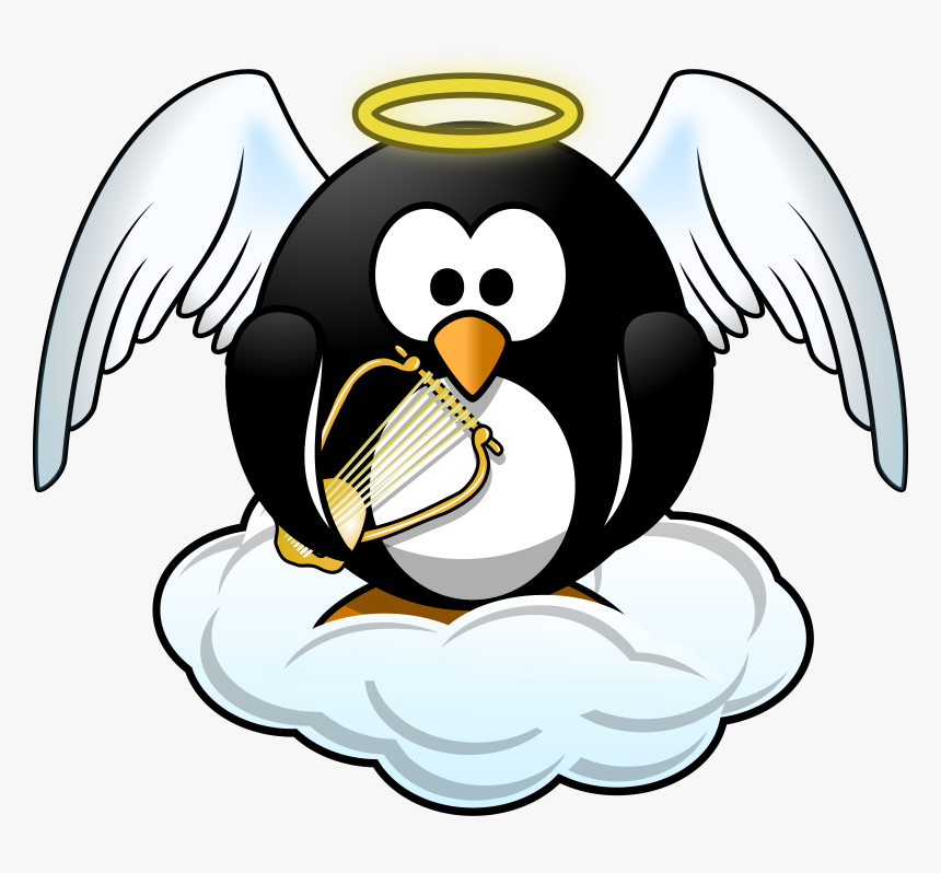 Penguin In Heaven Clip Arts - Angel Penguin, HD Png Download