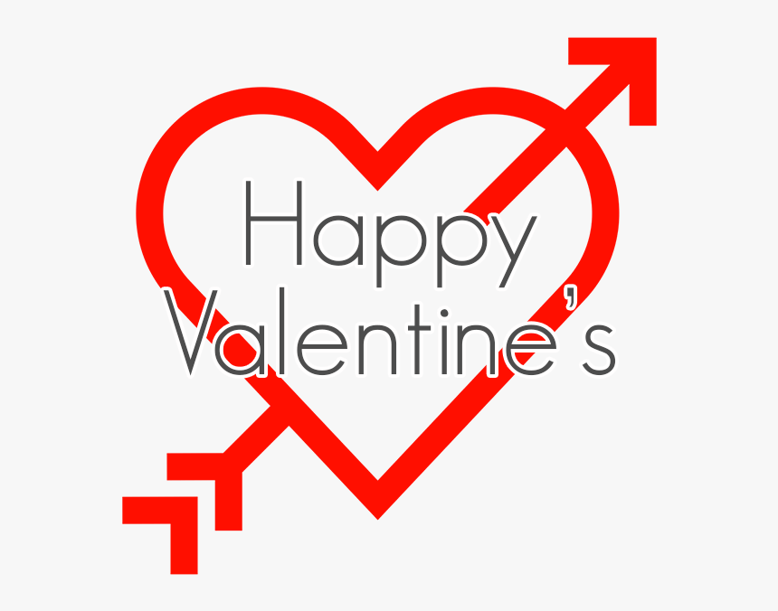 Feliz Día De San Valentín Flecha En Corazón - Heart, HD Png Download