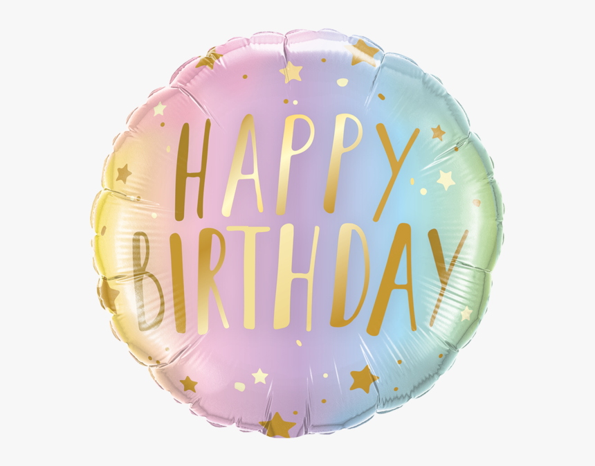 Transparent Pastel Balloons Png - Happy Birthday Helium Pastel Balloons, Png Download