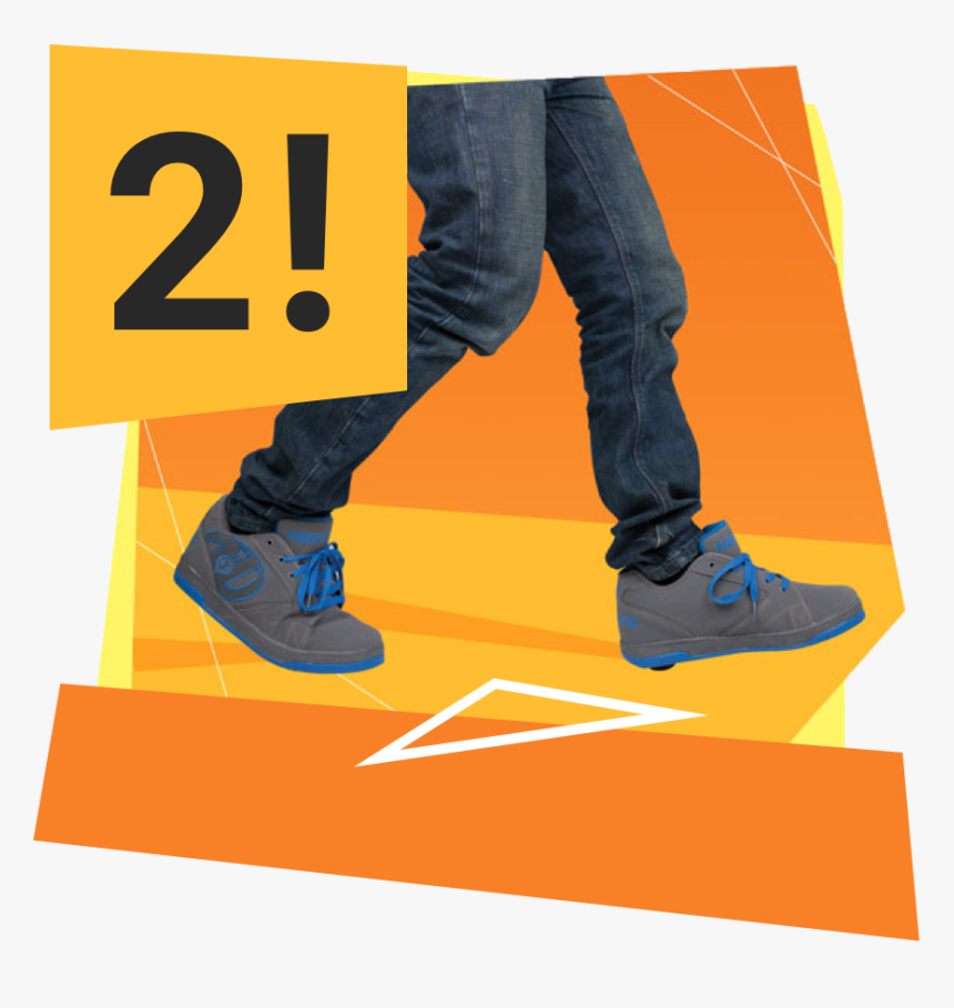 How To Heely Step 2 Image - Sneakers, HD Png Download
