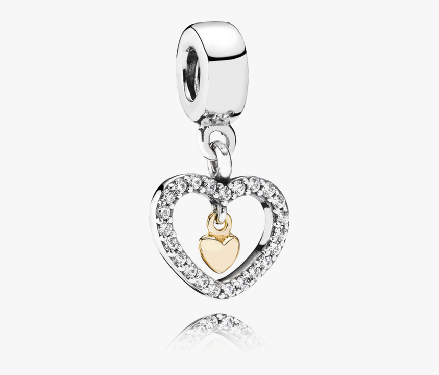Pandora Siempre En Mi Corazón En Plata De Ley, Adornado - Dangly Pandora Heart Charm, HD Png Download