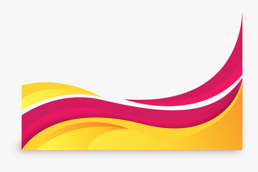 Pink Yellow Wave - Yellow Pink Wave Png, Transparent Png