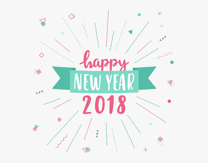 Happy New Year - Happy New Year 2018 Vector, HD Png Download